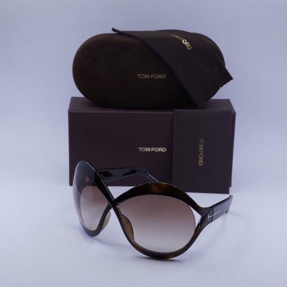 Tom Ford Carine-02 FT0902 52F Butterfly Sunglasses - Havana/Brown main image 6